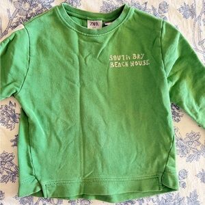 Zara Kids South Bay Green Sweatshirt